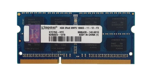 RAM-geheugen 1x 4GB Kingston DDR3 2Rx8 1866MHz PC3-14900 SO-DIMM  | X7C75G-HYC