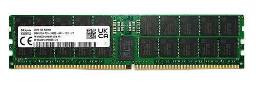 RAM-geheugen 1x 64GB Hynix ECC REGISTERED DDR5 2Rx4 6400MHz PC5-51200 RDIMM | HMCG94AHBRA480N