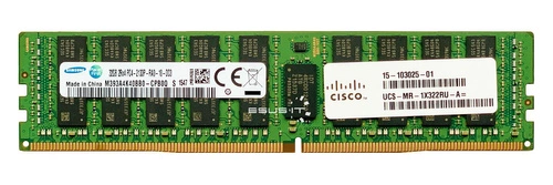 RAM-geheugen 1x 32GB Samsung ECC REGISTERED DDR4 2Rx4 2133MHz PC4-17000 RDIMM | M393A4K40BB0-CPB