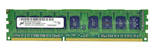 RAM-geheugen 1x 4GB Micron ECC UNBUFFERED DDR3 1333MHz PC3-10600 UDIMM | MT18JSF51272AZ-1G4
