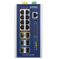 Schakelaar Planet IGS-6329-8UP2S4X 8x 1Gb 2x SFP | 4x SFP+ 360 W PoE++