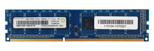RAM-geheugen 1x 4GB Ramaxel NON-ECC UNBUFFERED DDR3 1600MHz PC3-12800 UDIMM | RMR5030ME68F9F-160