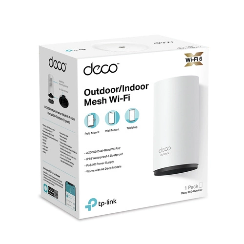 Toegangspunt TP-LINK Deco X50-Outdoor(1-pack) 2.4 GHz | 5 GHz 2402 Mbps 802.11 a/b/g/n/ac/ax