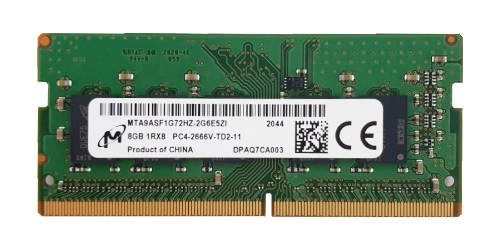 RAM-geheugen 1x 8GB Micron SO-DIMM DDR4 2666MHz PC4-21300 | MTA9ASF1G72HZ-2G6 