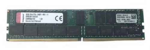 RAM-geheugen 1x 32GB Kingston ECC REGISTERED DDR4 2Rx4 2400MHz PC4-19200 RDIMM | KVR24R17D4/32I
