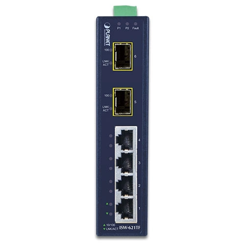 Schakelaar Planet ISW-621 4x 100Mb 2x 100Mbps SFP
