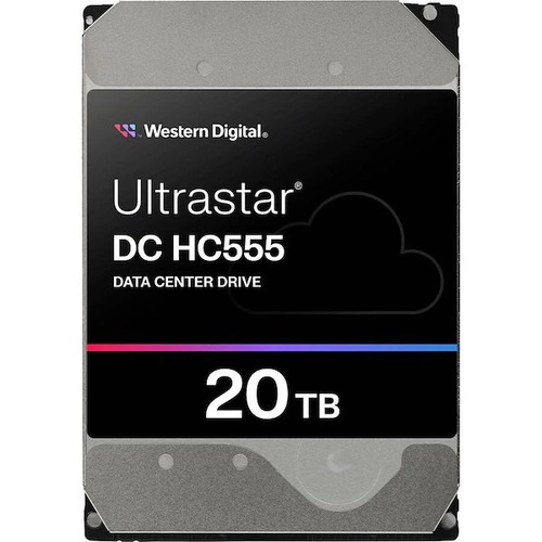 Harde schijf Western Digital Ultrastar DC HC555 3.5'' HDD 20TB 7200RPM SATA 6Gb/s 512MB | 0B48724