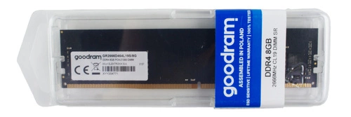 RAM-geheugen 1x 8GB GoodRAM ECC UNBUFFERED DDR4 2Rx8 2666MHz PC4-21300 UDIMM | W-MEM2666D48G