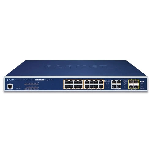 Schakelaar Planet GS-4210-16UP4C 16x 1Gb 4x RJ-45/SFP 400 W PoE++