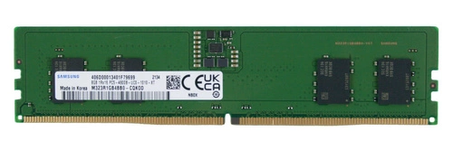 RAM-geheugen 1x 8 GB Samsung NON-ECC UNBUFFERED DDR5 4800MHz PC5-38400 UDIMM | M323R1GB4BB0-CQK