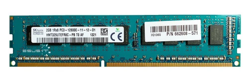 RAM-geheugen 1x 2GB Hynix ECC UNBUFFERED DDR3 1Rx8 1600MHz PC3-12800 UDIMM | HMT325U7EFR8C-PB