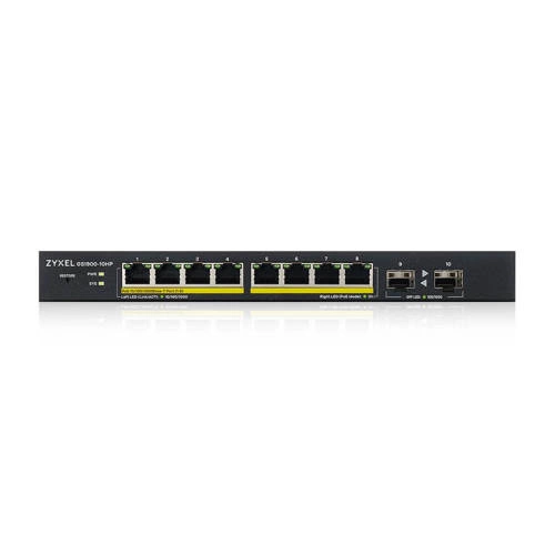 Schakelaar Zyxel GS1900-10HP-EU0102F 8x 1Gb 2x SFP 77W PoE+