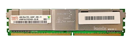 RAM-geheugen 1x 4GB Hynix ECC FULLY BUFFERED DDR2 800MHz PC2-6400 FBDIMM | HYMP151F72CP4D3-S5