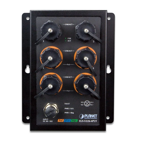 Schakelaar Planet IGS-5226-4P2T 6x 1Gb 144 W PoE+