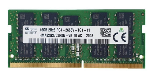 Pamięć RAM 1x 16GB Hynix SO-DIMM DDR4 2666MHz PC4-21300 | HMA82GS7CJR8N-VK 