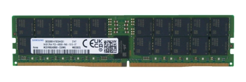 RAM-geheugen 1x 64 GB Samsung ECC REGISTERED DDR5 2Rx4 4800MHz PC5-38400 RDIMM | M321R8GA0BB0-CQK