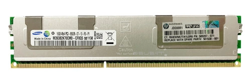 RAM-geheugen 1x 16GB Samsung ECC REGISTERED DDR3 4Rx4 1066MHz PC3-8500 RDIMM | M393B2K70DM0-CF8