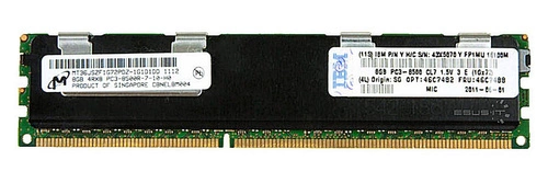 RAM-geheugen 1x 8GB IBM ThinkServer & System X DDR3 1066MHz ECC REGISTERED | 46C7488