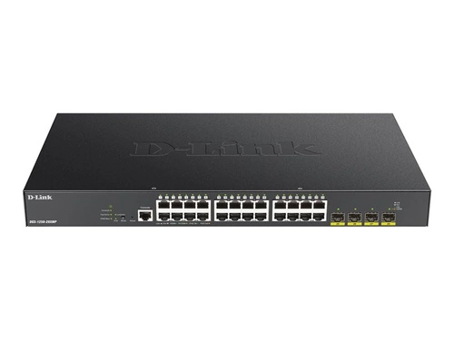 Schakelaar D-Link DGS-1250-28XMP/E 24x 1Gb 4x SFP+ 370 W PoE+