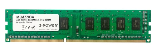 RAM-geheugen 1x 4GB 2-POWER NON-ECC UNBUFFERED DDR3 1600MHz PC3-12800 UDIMM | MEM2203A