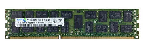 RAM-geheugen 1x 8GB Samsung ECC REGISTERED DDR3 2Rx4 1333MHz PC3-10600 RDIMM | M393B1K70CH0-YH9
