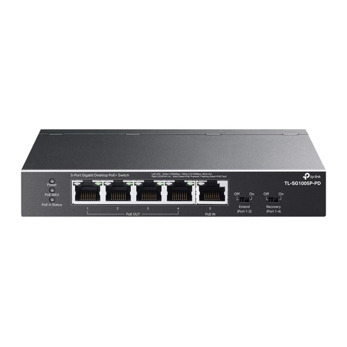 Schakelaar TP-LINK TL-SG1005P-PD 5x 1Gb 66 W PoE+ / PoE++