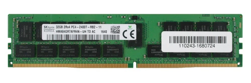 RAM-geheugen 1x 32GB Hynix ECC REGISTERED DDR4 2Rx4 2400MHz PC4-19200 RDIMM | HMA84GR7AFR4N-UH