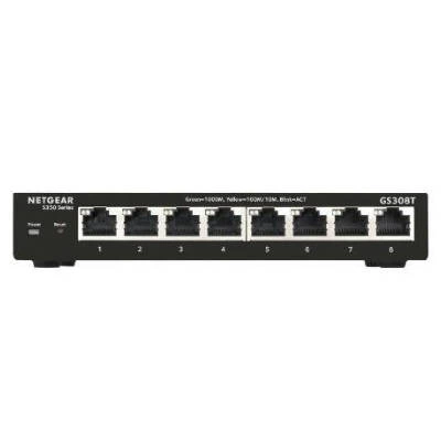 Schakelaar Netgear GS308T-100PES 8x 10/100/1000