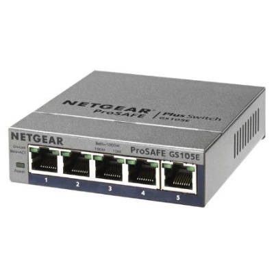 Schakelaar Netgear GS105E-200PES 5x 10/100/1000