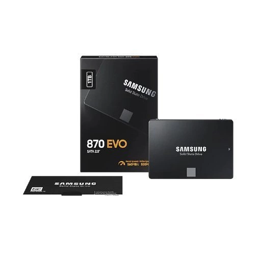 SSD-schijf Samsung 870 EVO 1000GB 2.5'' SATA 6Gb/s TLC | MZ-77E1T0B/EU