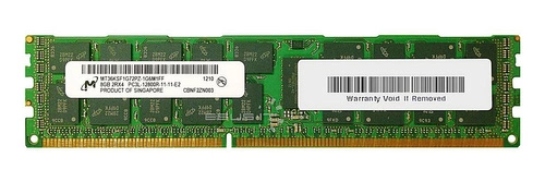 RAM-geheugen 1x 8GB Micron ECC REGISTERED DDR3 2Rx4 1600MHz PC3-12800 RDIMM | MT36KSF1G72PZ-1G6 