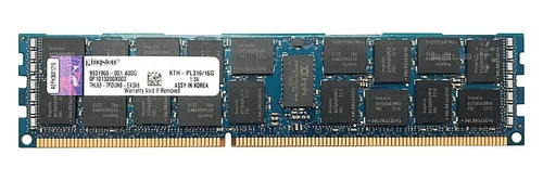 RAM-geheugen 1x 16GB Kingston ECC REGISTERED DDR3 2Rx4 1600MHz PC3-12800 RDIMM | HP672612-081-HYA