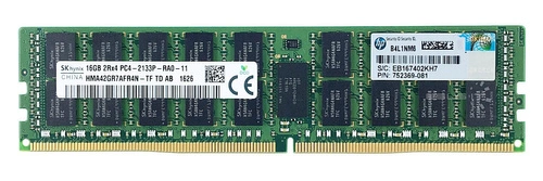 RAM-geheugen 1x 16GB Hynix ECC REGISTERED DDR4 2133MHz PC4-17000 RDIMM | HMA42GR7AFR4N-TF