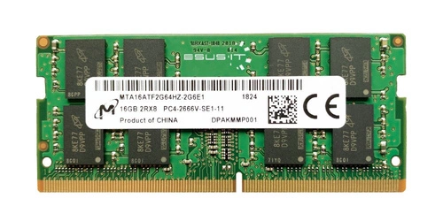 RAM-geheugen 1x 16GB Micron SO-DIMM DDR4 2666MHz PC4-21300 | MTA16ATF2G64HZ-2G6