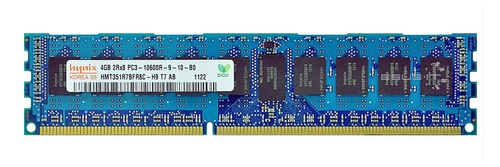 RAM-geheugen 1x 4GB Hynix ECC REGISTERED DDR3 1333MHz PC3-10600 RDIMM | HMT351R7BFR8C-H9