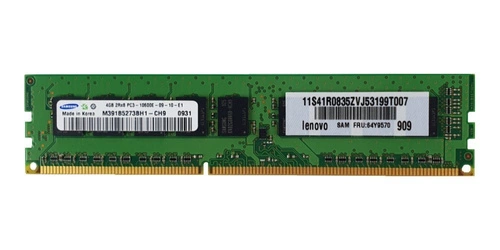 RAM-geheugen 1x 4GB Samsung ECC UNBUFFERED DDR3 2Rx8 1333MHz PC3-10600 UDIMM | M391B5273BH1-CH9