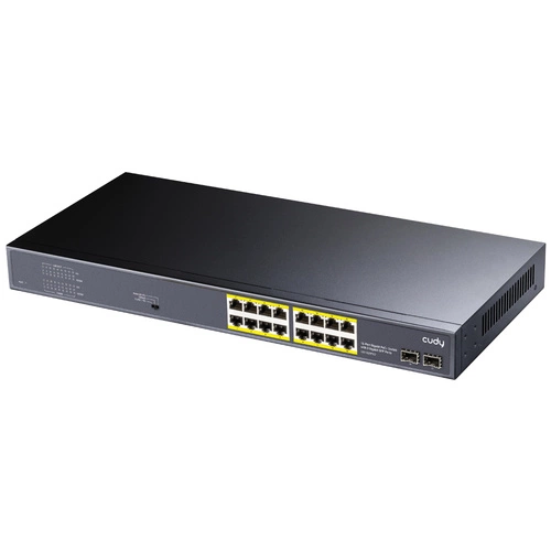Schakelaar Cudy 16x 1Gb 2x SFP 200 W PoE+