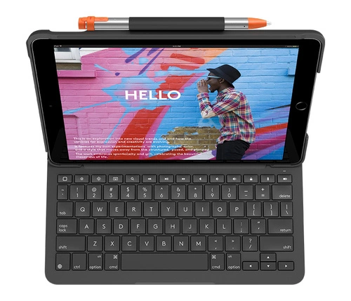 Draadloze toetsenbord Logitech Slim Folio QWERTY
