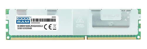 RAM-geheugen 1x 32GB GoodRAM ECC LOAD REDUCED DDR3 4Rx4 1600MHz PC3-12800 LRDIMM | W-MEM1600LR3Q432GLV