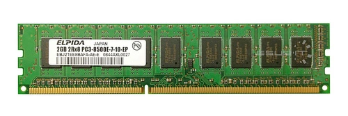 RAM-geheugen 1x 2GB ELPIDA ECC UNBUFFERED DDR3 2Rx8 1066MHz PC3-8500 UDIMM | EBJ21EE8BAFA-AE-E