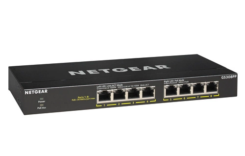 Schakelaar Netgear GS308PP-100EUS 8x 1Gb 83 W PoE+