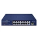 Schakelaar Planet FGSD-1821P 16x 100Mb | 1x 1Gb 1x RJ-45/SFP 185 W PoE+