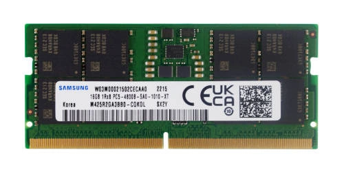 RAM-geheugen 1x 16 GB Samsung SO-DIMM DDR5 4800MHz PC5-38400 | M425R2GA3BB0-CQK
