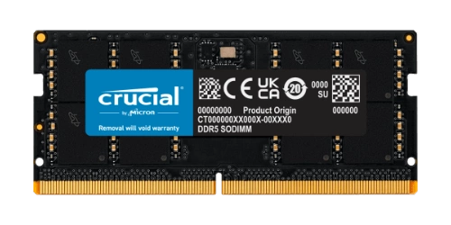 RAM-geheugen 1x 32GB Crucial SO-DIMM DDR5 4800MHz PC5-38400 | CT32G48C40S5