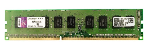 RAM-geheugen 1x 4GB Kingston ECC UNBUFFERED DDR3 1333MHz PC3-10600 UDIMM | KVR13E9/4HC