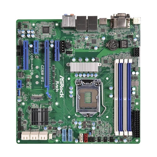 Moederbord Asrock Rack C236M WS LGA1151 Micro-ATX | C236M WS