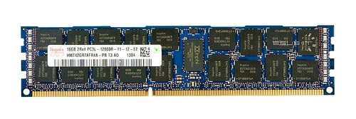 RAM-geheugen 1x 16GB Hynix ECC REGISTERED DDR3 2Rx4 1600MHz PC3-12800 RDIMM | HMT42GR7AFR4A-PB