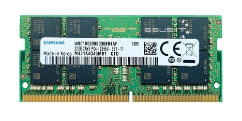 RAM-geheugen 1x 32GB Samsung SO-DIMM DDR4 2666MHz PC4-21300 | M471A4G43MB1-CTD