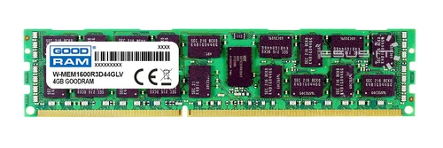 RAM-geheugen 1x 4GB GoodRAM ECC REGISTERED DDR3 2Rx8 1600MHz PC3-12800 RDIMM | W-MEM1600R3D84G