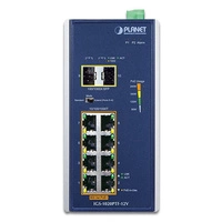 Schakelaar Planet IGS-1020PTF-12V 8x 1Gb 2x SFP 240 W PoE+
